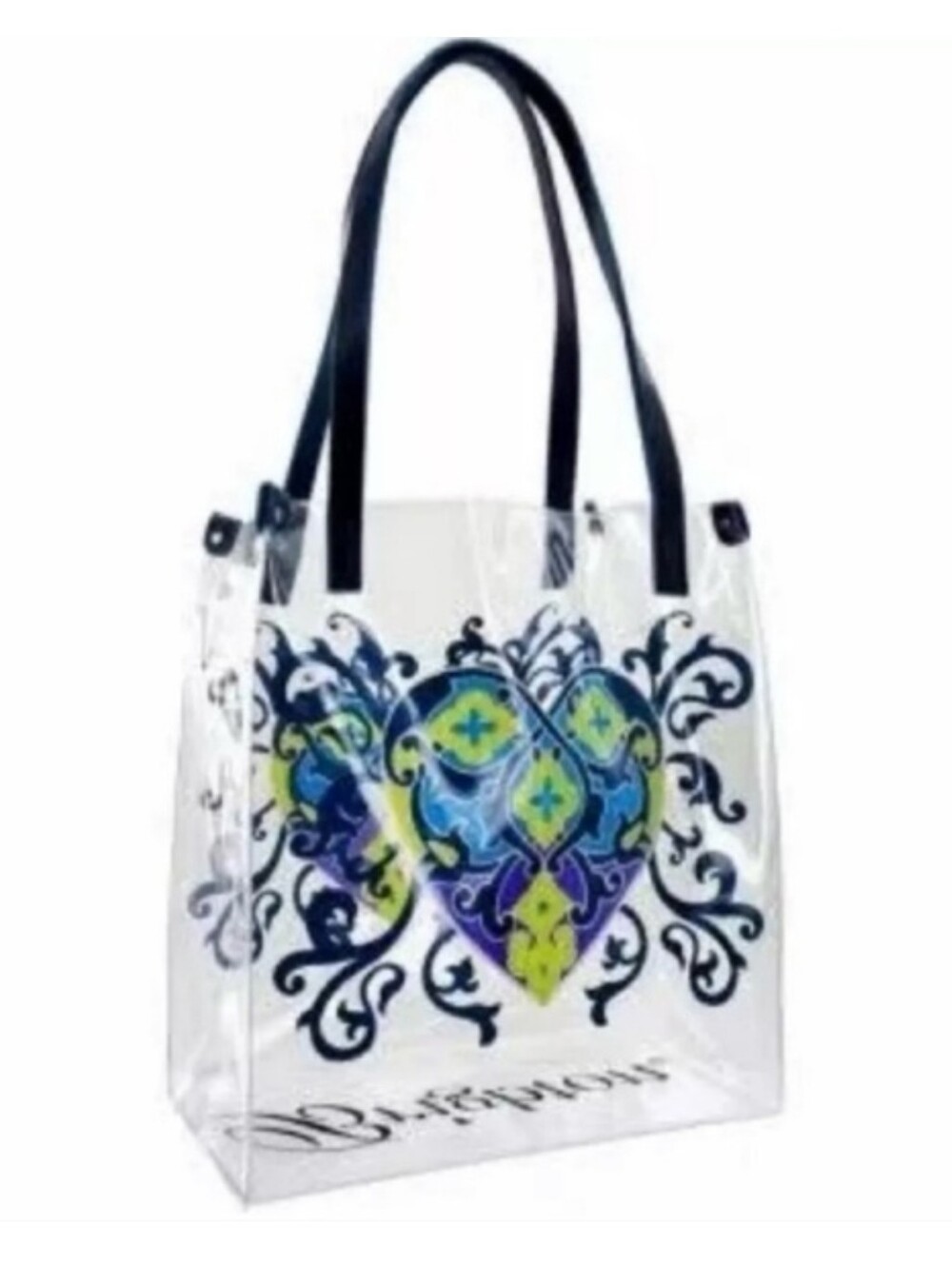 Brighton Clear Vinyl Summer Heart Tote